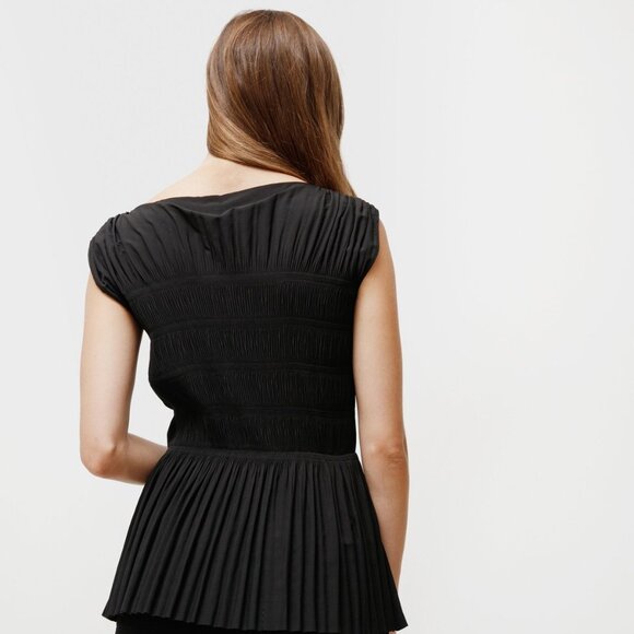 TOTEME Women's Aramon Black Tiered Maxi Dress (M) - Picture 5 of 9